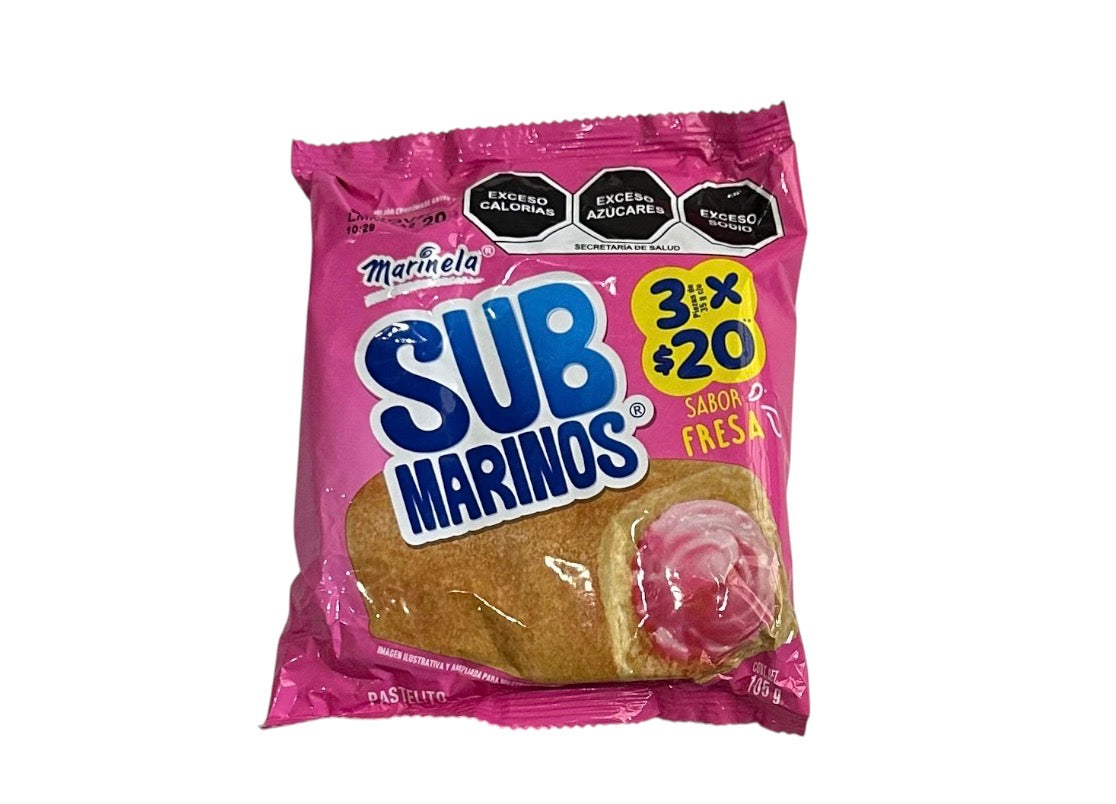 SUB MARINOS FRESA 105g