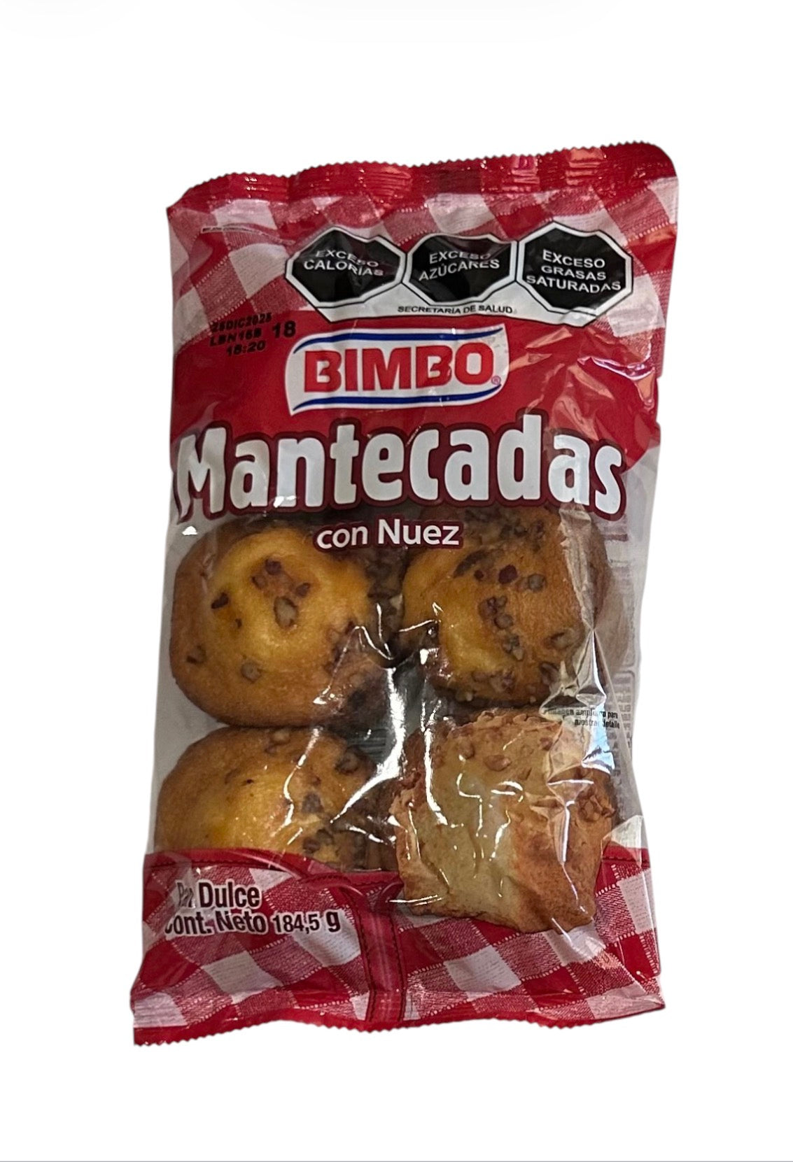 MANTECADAS NUEZ X6 184.5g